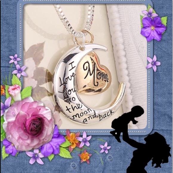I Love You To The Moon And Back Necklace - Picture 4 of 6